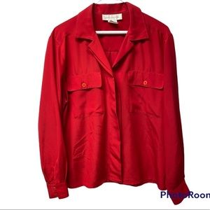 Jones New York red blouse